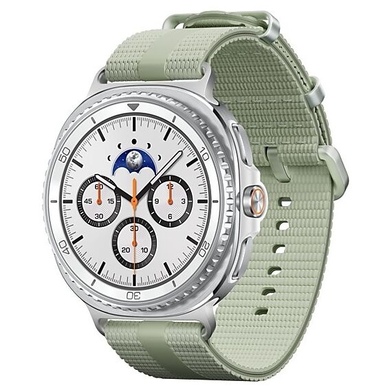 Galaxy Watch8 Classic | 46 мм | White | Athleisure/Sage | M/L, Размер: 46 мм, Цвет: White, Тип ремешка: Athleisure, Цвет ремешка: Sage, Размер ремешка: M/L, Подключение часов: Bluetooth / Wi-Fi
